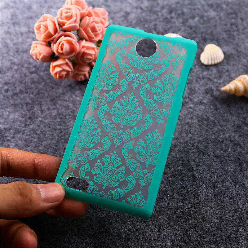 Green AKABEILA чехол s для zte Blade Buzz V815W V 815 W V815 815 W Kiss 2 Max Чехол для мобильного телефона с полым цветком пластиковый чехол - Цвет: Green