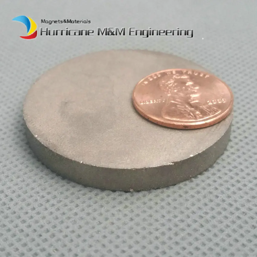

2 Pcs Smco Large Magnet Disc Dia 40x5 Mm Cylinder Grade Yxg24h, 350degree C High Temperature Permanent Rare Earth Magnets