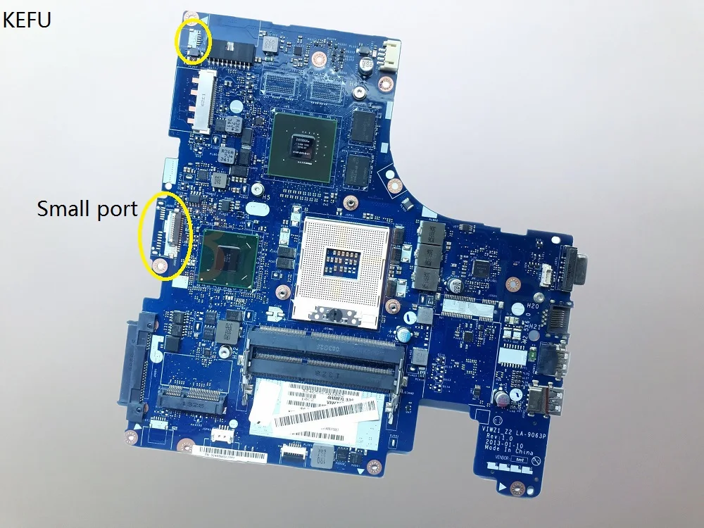 KEFU VIWZ1_Z2 LA 9063P основная плата для lenovo IdeaPad Z500 материнская ноутбука 15 дюймов DDR3 GT740M 2