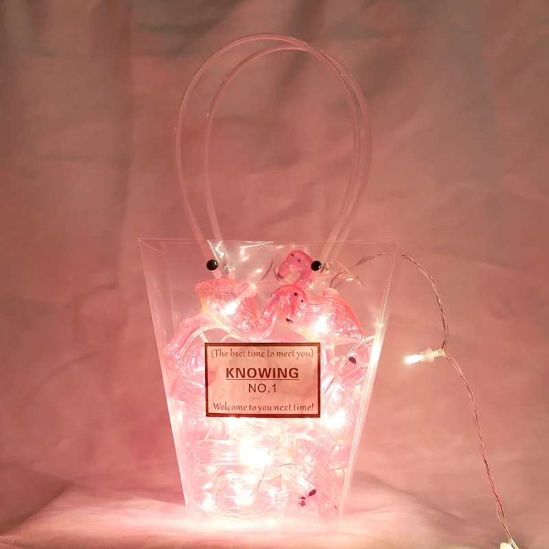 1.5M Pink Flamingo Led Strings Light Garland Home Decoration DIY Kids Room Christmas Birthday Flamingo Party Accessories DE66 (1)