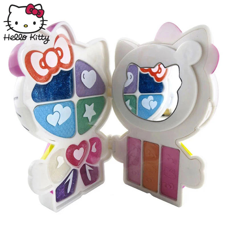 

Hello Kitty Makeup Set 2019 New Princess Make Up Box Girls Beauty Party Pretend Play Kits Safety Non-Toxic for 5+Years Kids Gift