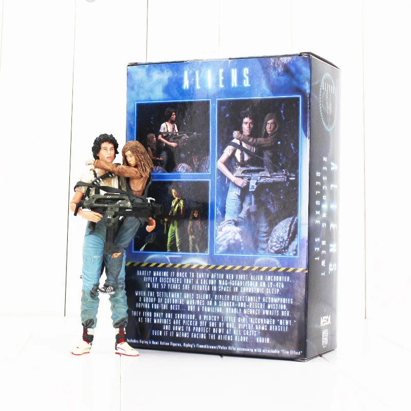 

18cm NECA Alien 2 This Time It's War Ellen Ripley and Newt 30th Anniversary PVC Action Figure Toy Collectible Model Dolls