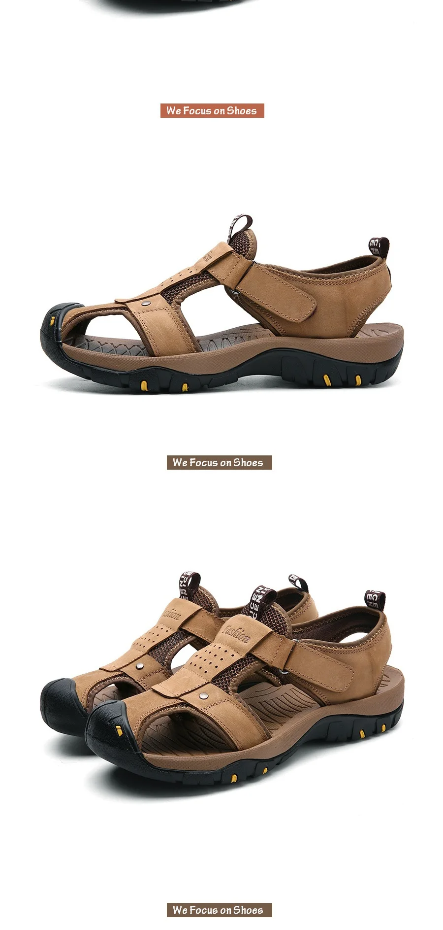 Prelesty Men Summer Causal Sandals Closed Toe Classical Leisure Slip On