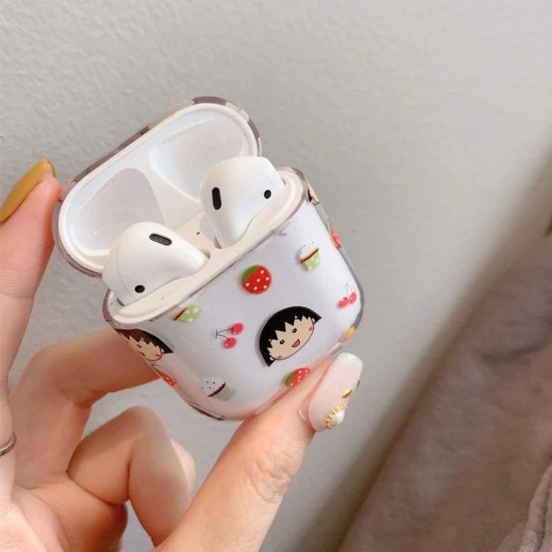 Розовый медовый Жесткий ПК кристалл чехол сумка для APPLE Airpods чехол прозрачный Вишневый Bluetooth чехол для гарнитуры наушников коробка пот подарки