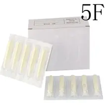 100 шт стерильные Ассорти пластиковые одноразовые татуировки 5 футов белые насадки на тюбик для поставка машинок для татуировки