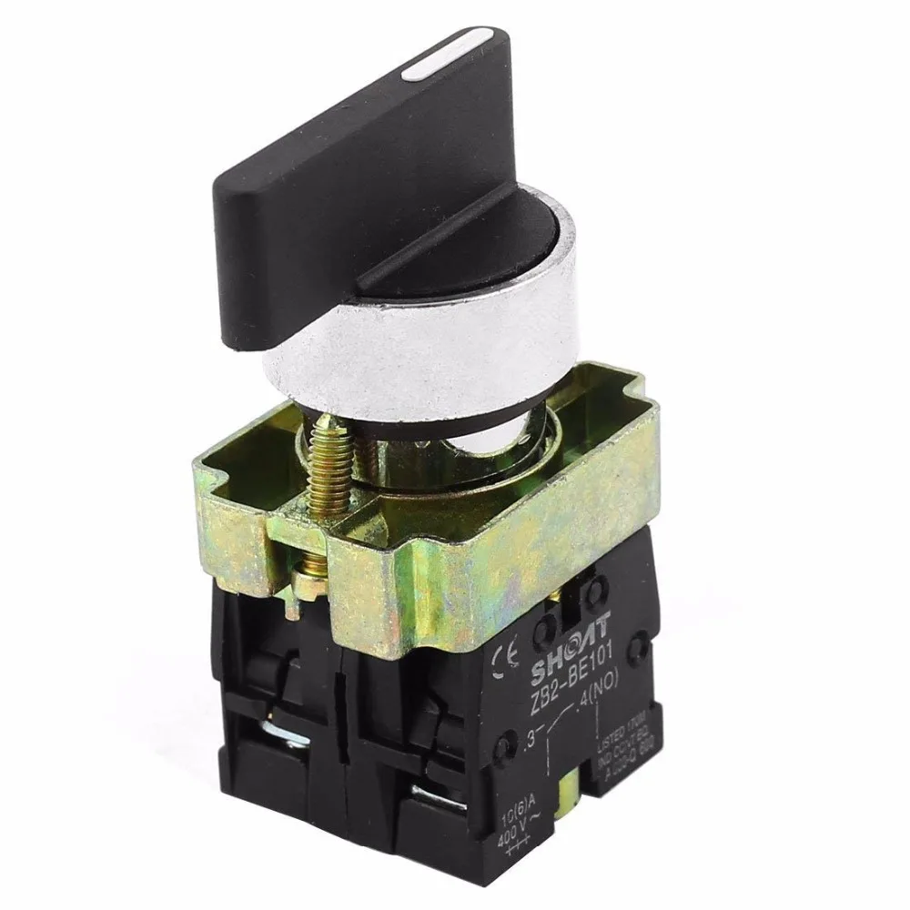 

ZB2-BE101 SPDT 2NO 4 Terminal 3-Position Rotary Selector Switch AC600V 10A XB2-BJ33