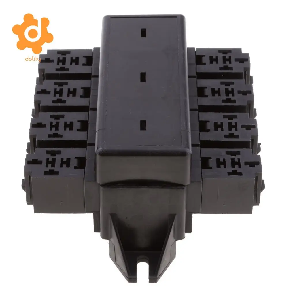 

Car 20-Way Blade Fuse Holder 8-Way Relay Socket Fusebox Distribution Block