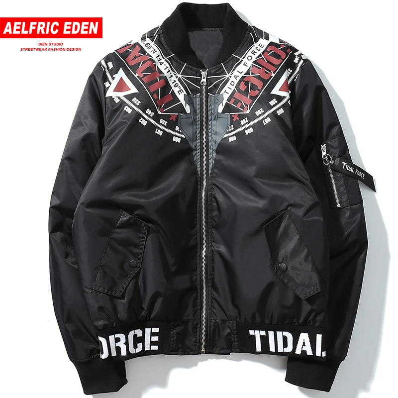 Aelfric Eden Bomber MA1 пилот куртка мужская Повседневная ветровка 2018 хип хоп Уличная