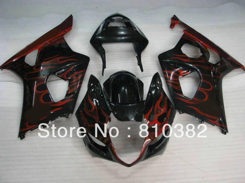 Комплект обтекателей для мотоцикла GSXR1000 03 04 GSXR 1000 GSX R1000 K3 2003 2004 красное | Накладки и декоративные молдинги -1644183319