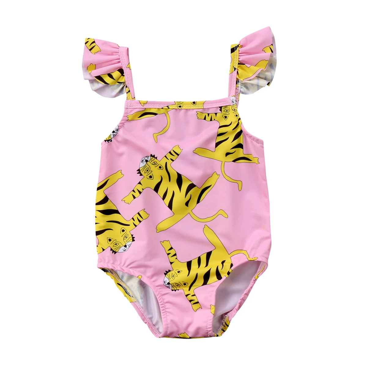 Cute Kids Girls Tiger Clothing Baby One piece Bikini Bathing Swimwear
