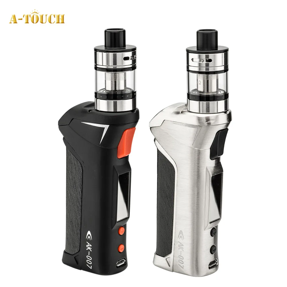 

New Arrival A-touch AK-007 70W Vapor Kit with 2.5ml Atomizer 510 Thread Electronic Cigarette Starter Kit