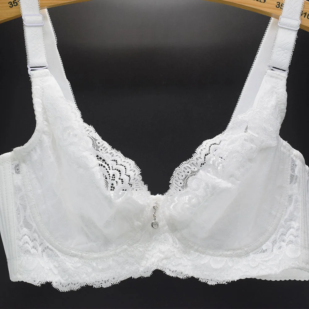 Bras For Women Unlined Underwired Push Bra Sexy Bralette Women Underwear Perspective Floral Lingerie Brassiere BH Top A B C Cup