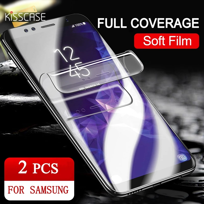 KISSCASE 6D HD защитная пленка для экрана samsung Galaxy S9 S8 Plus S7 Curve Edge мягкая Гидрогелевая пленка для экрана для samsung Note 9 8 стекло