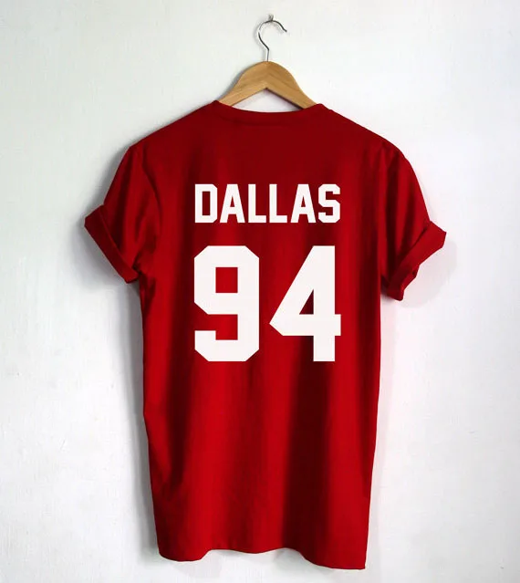 Кэмерон Футболка с принтом dallas DALLAS 94 Hipster tumblr унисекс футболка больше Размеры и