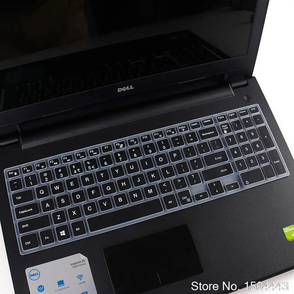 Для Dell Latitude 15 3000 3570 3550 3560 3580 15,6 дюймов чехол для клавиатуры ноутбука кожи - Цвет: black