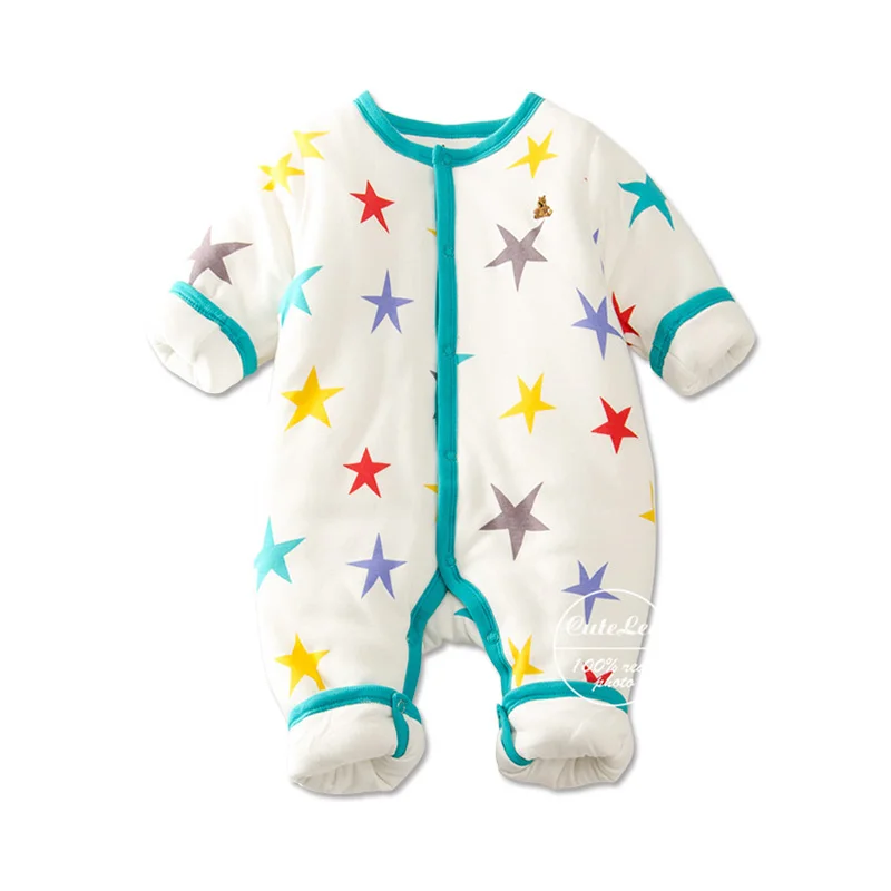 6-24M Warm baby Winter clothes cotton padded baby girl clothes newborn baby boy romper ropa onesie toddlers Costume for new born 6-24M Warm baby Winter clothes cotton padded baby girl clothes newborn baby boy romper ropa onesie toddlers Costume for new born
