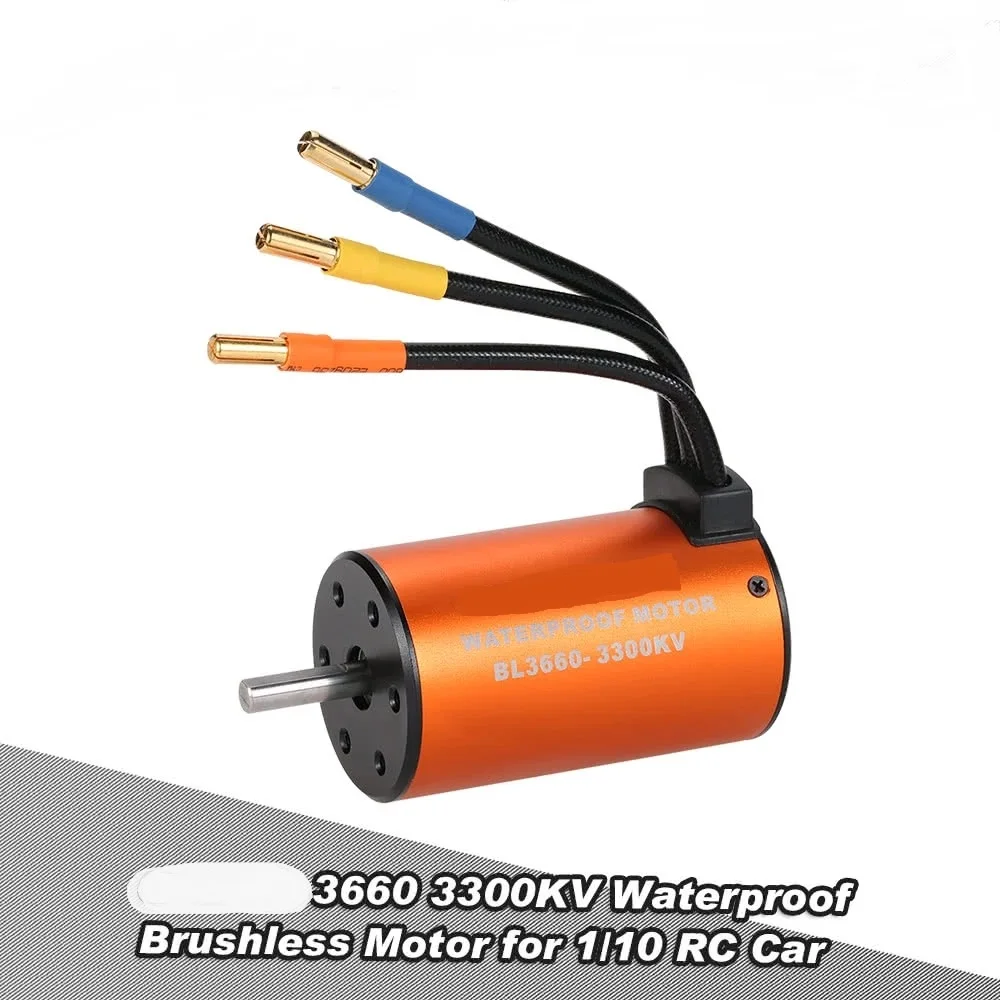 3660 3300KV водонепроницаемый высокопроизводительный бесщеточный мотор для 1/10 RC