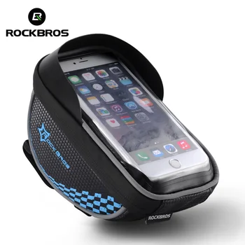 

ROCKBROS Bicycle Front Top Frame Handlebar Bags Road MTB Bike Cycling Riding Bag Pannier Touch Screen Case Bicycle Accessories