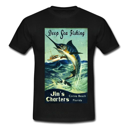 shirt Tee Deep Sea Fishing Game 