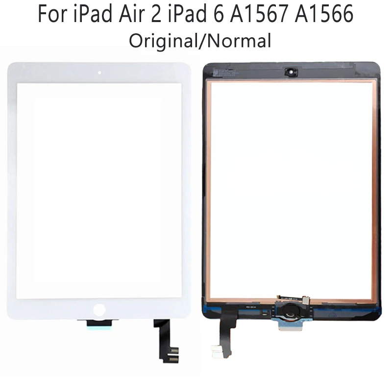 Сенсорный экран для iPad Air 2 6 A1567 A1566 передняя стеклянная панель планшета с кнопкой