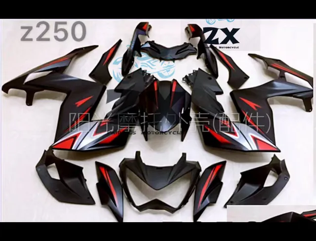 Us 3650 Complete Motorcycle Full Fairings For Kawasaki Z300 Z250 Year 2014 2016 Abs Fairing Kit Bodywork Cowling Gloss Matte In Full Fairing Kits