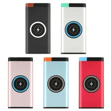 Чехол зарядка повербанк power bank 10000 мАч Мощность Bank внешняя Батарея Bank встроенный Беспроводной Зарядное устройство Мощность банк Портативный QI Беспроводной Зарядное устройство для iPhone X 8 плюс 8