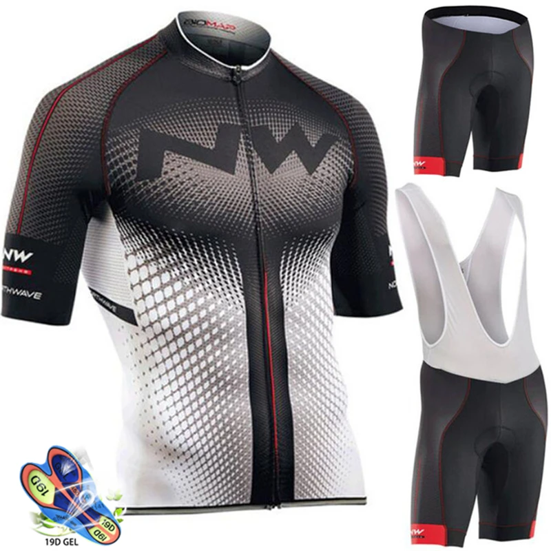 NW 2019 verano ciclismo Jersey conjunto transpirable equipo carreras deporte bicicleta Jersey hombre ciclismo ropa corta bicicleta Jersey Northwave