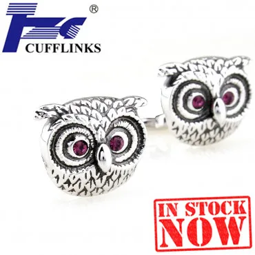 

Owl Cufflink Cuff Link 2 Pairs Free Shipping Promotion