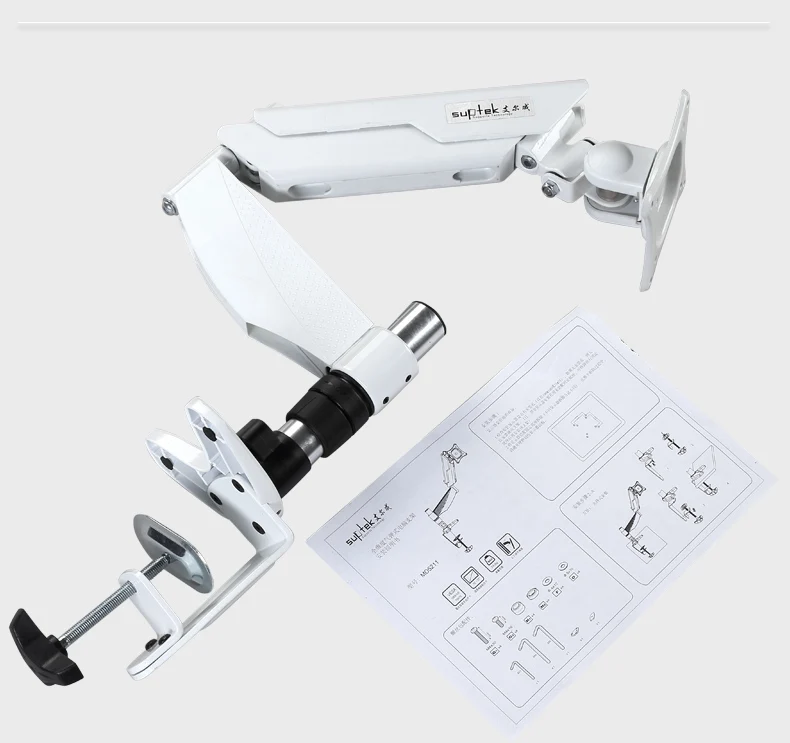 10-2" полный вращающийся настольный держатель для монитора, газовая пружина, кронштейн для телевизора, подъемная скоба, загрузка 5-13kgs MD2021C