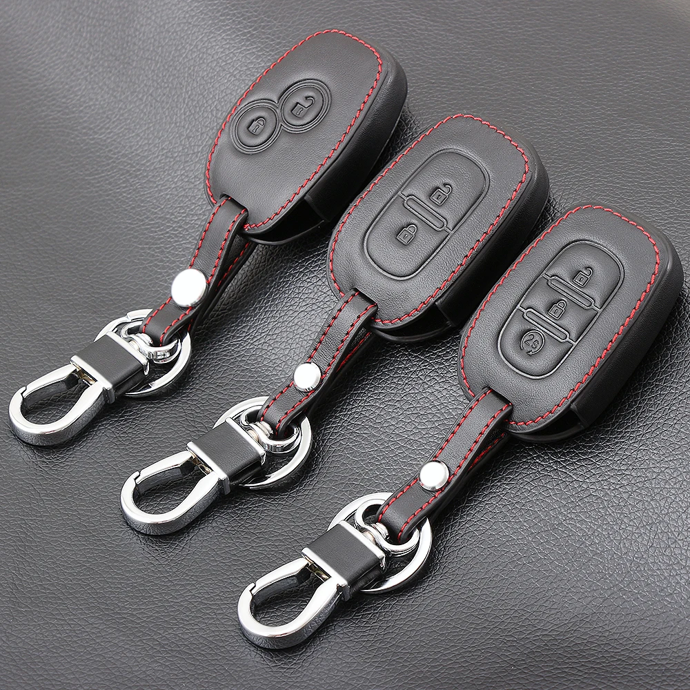 

Leather Car Key Case Key Holder For Renault Kangoo DACIA Scenic Megane Sandero Captur Twingo Modus Duster Logan Clio Laguna