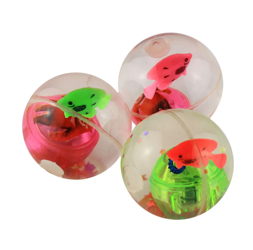 Flash Ball Kids Bouncy Ball With Led Flashing Light birthday Gift Toy
