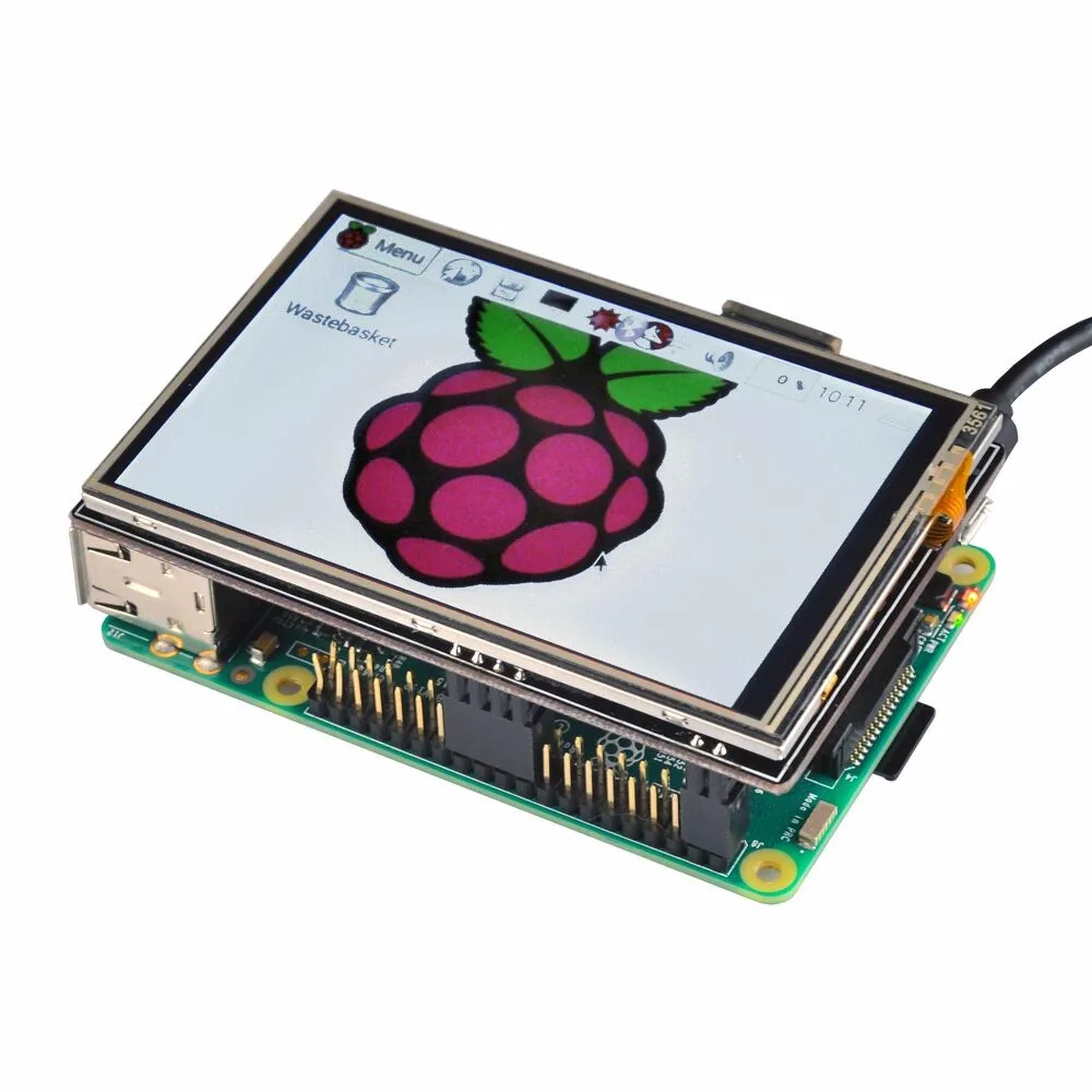 3,5 дюймов HDMI LCD TFT сенсоный экран дисплей для Raspberry pi 2 и Pi 3 Модель B аудио выход со стилусом