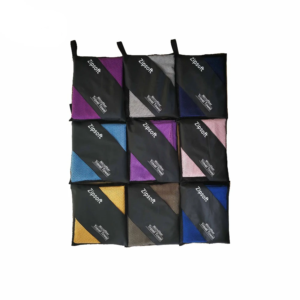 Zipsoft Beach Towels For Adult Microfiber Square Fabric Quick Drying Travel Sports Towel Blanket Bath Swimming Pool Camping
