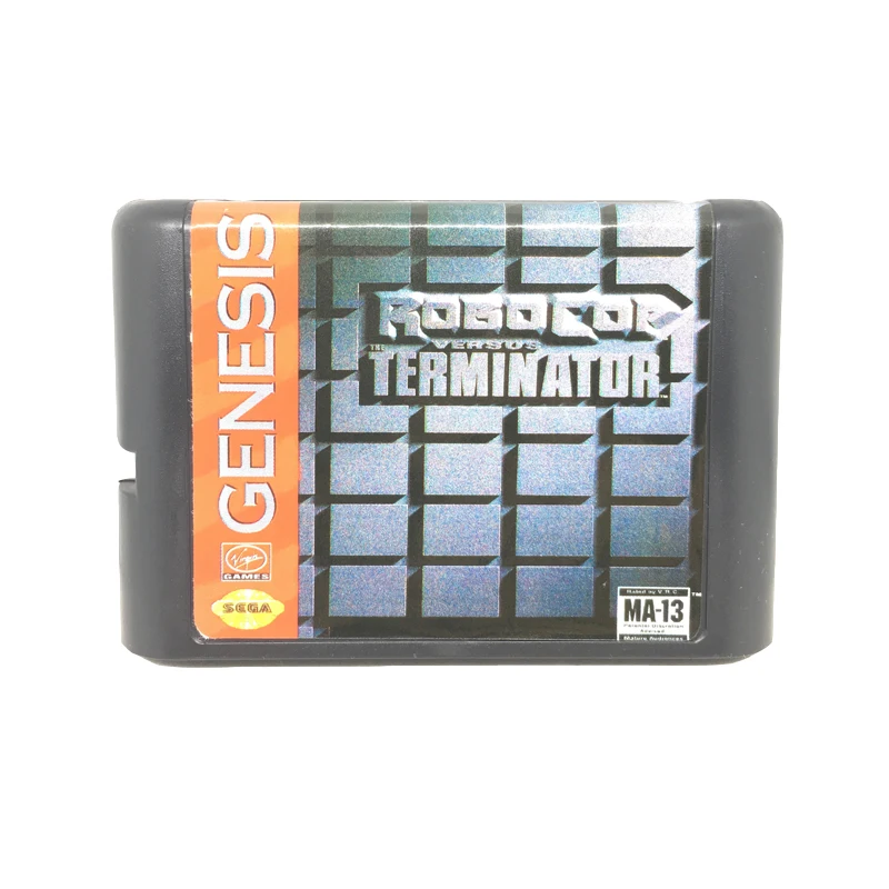 

Robocop Versus Terminator 16 bit Game Card Game Cartridge for Sega Mega Drive / Genesis System EUR/USA Shell