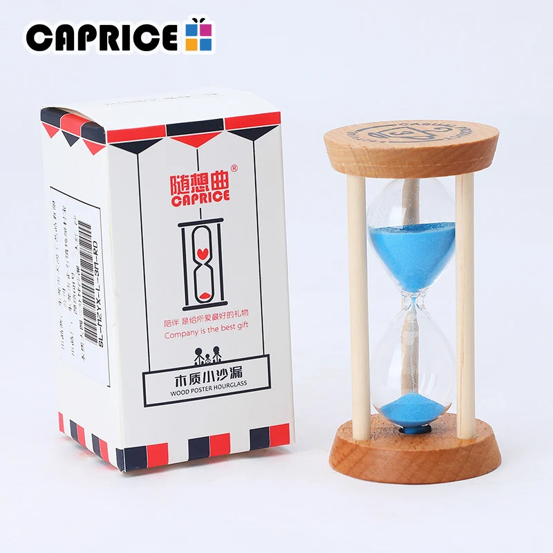 hourglass 3 minutes sand clock watch glass wood sandglass mini 5