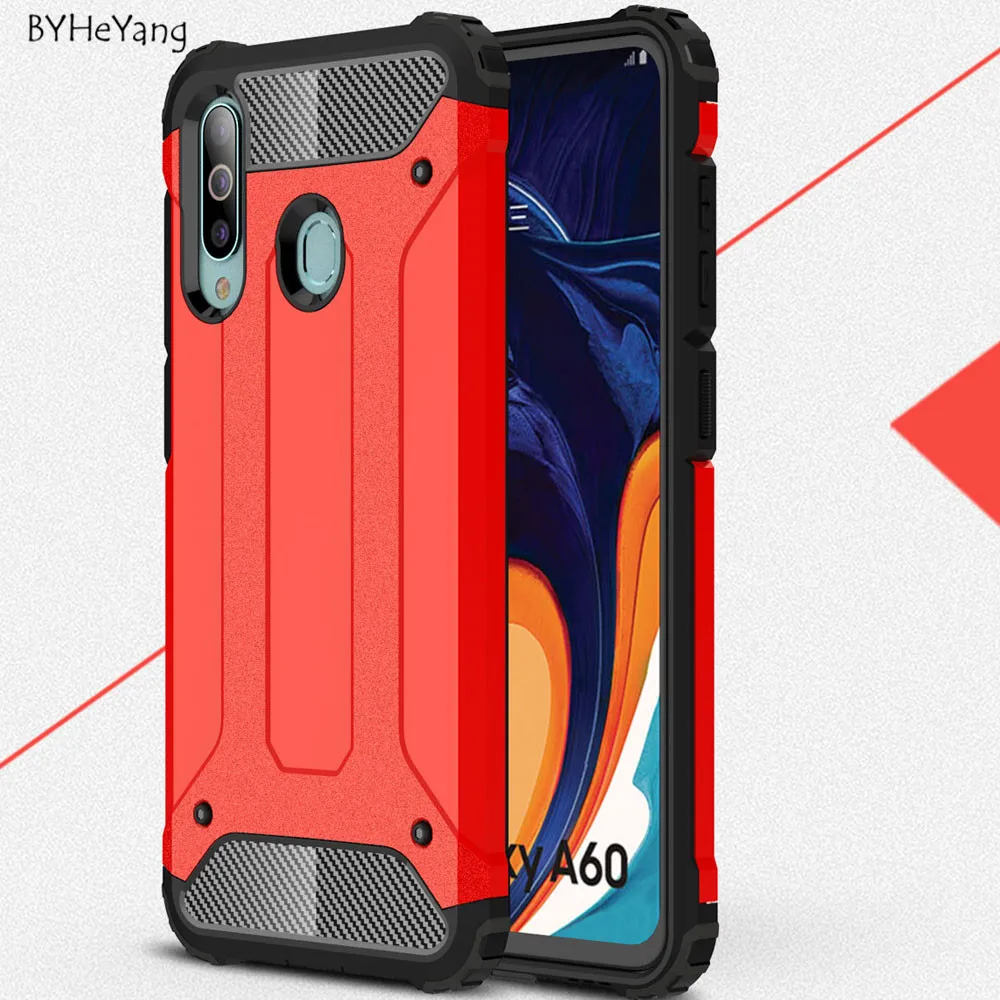For Samsung A60 2019 Case Hybrid Tough Shockproof Armor Hard Phone Armor Cases For Samsung Galaxy A60 A606F A606 SM-A606F Cover