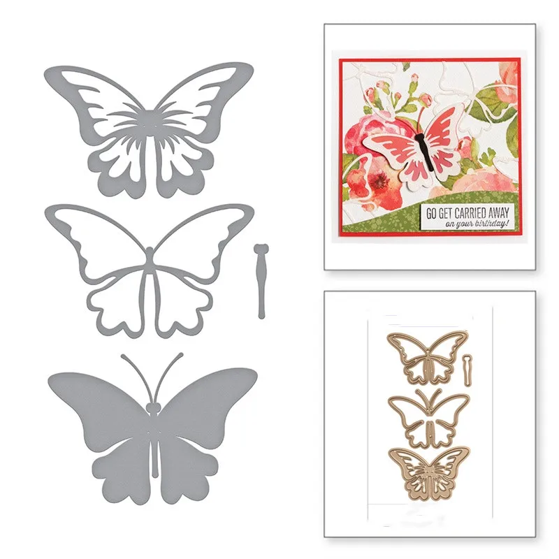 Butterfly Metal Cutting Dies Scrapbooking Embossing Making Photo Album Craft DIY
