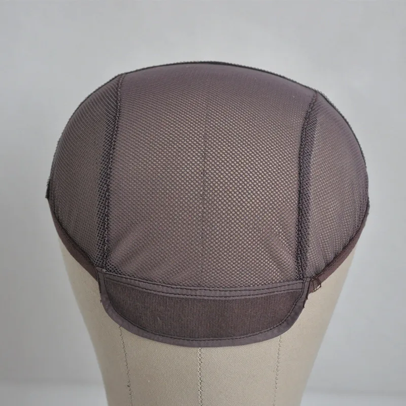 Online Hitam Coklat U Bagian Topi Wig Untuk Membuat Wig Rambut Tenun Stretch Wig Adjustable Cap Glueless Tenun Topi Jala Wig Cap