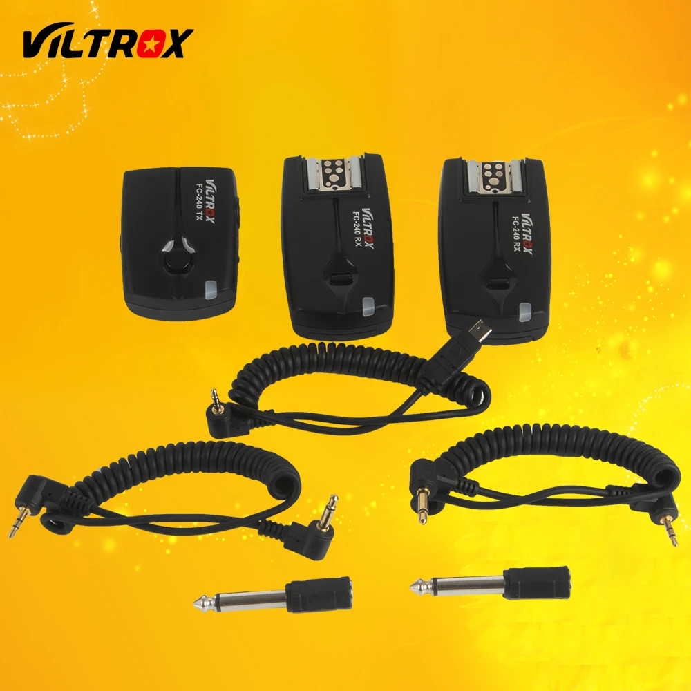 Viltrox FC 240 Wireless Studio Strobe Flash Trigger Camera Remote +2