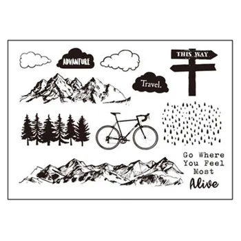 

Adventure Transparent Clear Silicone Stamp/Seal for DIY scrapbooking/photo album Decorative clear stamp J14