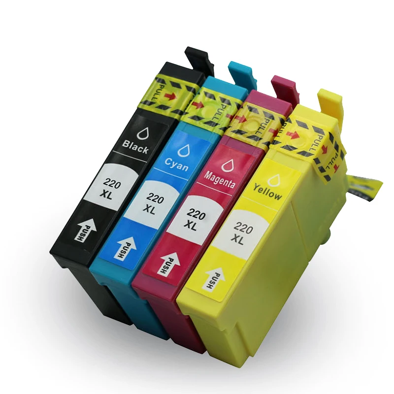 10 шт. Подходит для epson 220xl чернильный картридж T220for epson рабочей силы WF-2630, WF-2650, WF-2660XP-320, XP-420 принтер