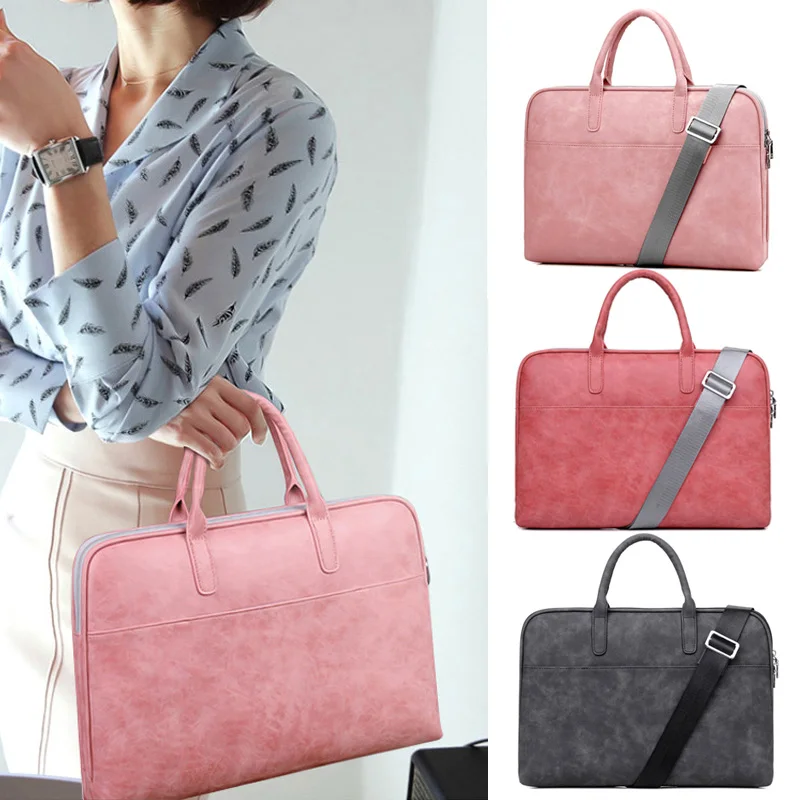 

1 Pcs Laptop Bag Handbag Waterproof Fashion Portable Zipper Shockproof For Women Men FA$3