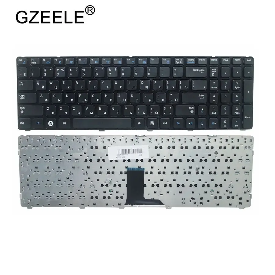 GZEELE Русская клавиатура для samsung NP-R578 NP-R580 NP-R590 NP-E852 NP R578 R580 R590 E852 NPR578 NPR580 NPR590 NPE852 RU черный