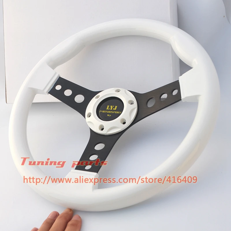 White car steering wheel ABS (4)