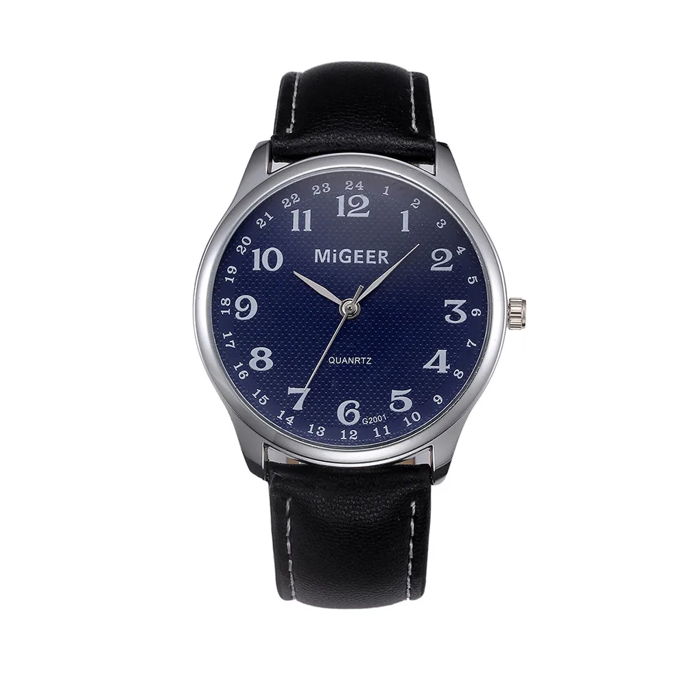 

New arrival men watch Fashion Casual Men's Watch Stainless Steel Leather Strap Watch top brand simple relogio masculino 30X