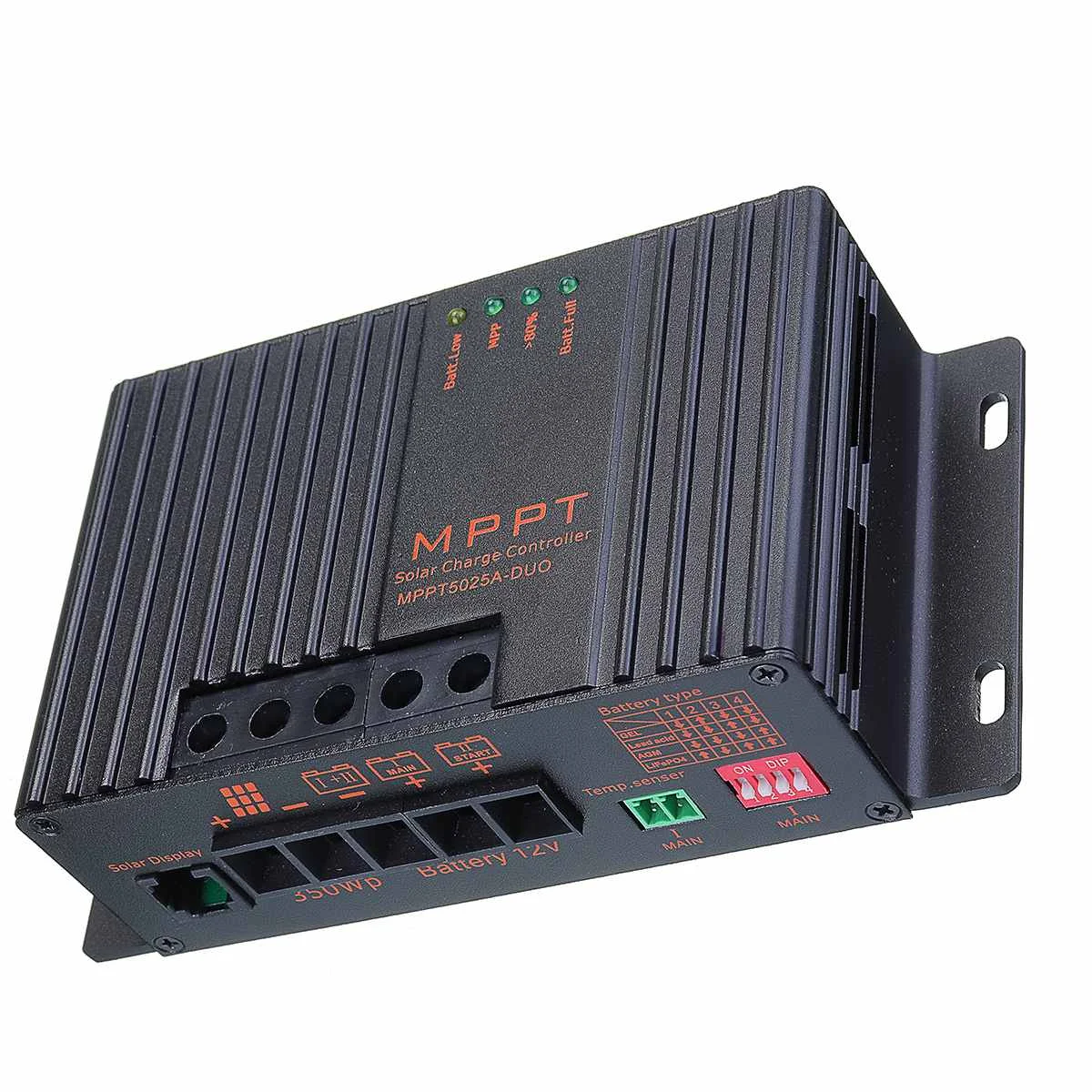 MPPT5025A-DUO MPPT 25A 12 V Контроллер заряда с ЖК-регулятором солнечных батарей для зарядного устройства солнечной панели