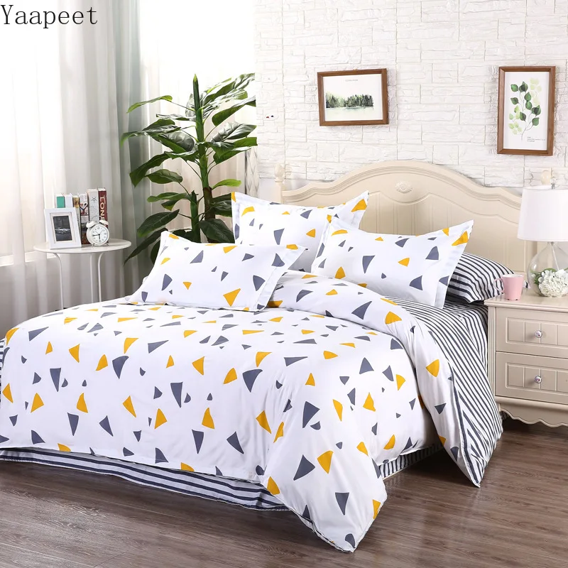 

Big Size King Queen Double Full Twin Single 3/4 pcs Bedding Set Soft Cotton Bed Linen Adult Couple Kids Child Duvet Cover Sheets
