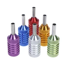 25 мм винты и трубки питания серебро алюминиевый сплав татуировки ручки с набором