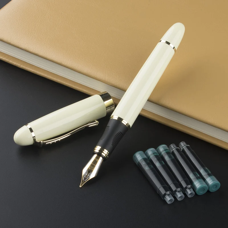 Перьевая ручка IRAURITA JINHAO X450 темно-зеленая и Золотая 18 KGP 0 7 мм широкое