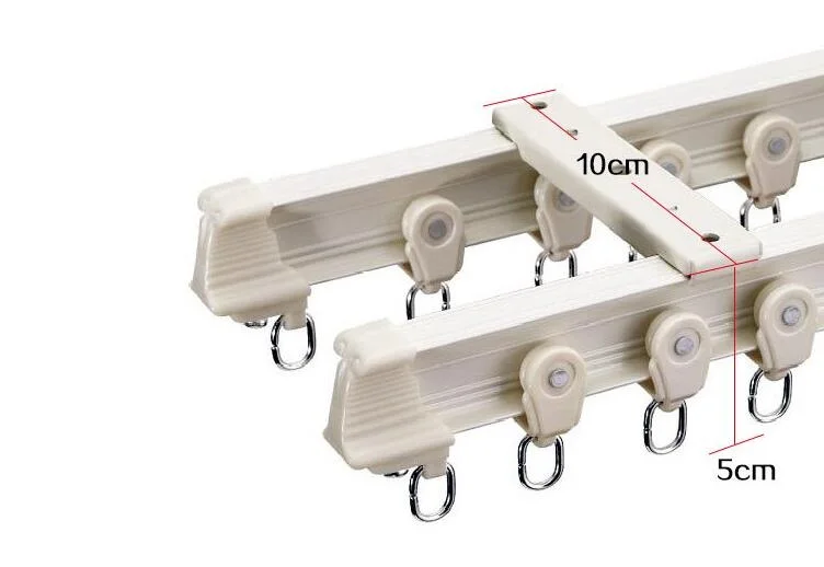 8 Feet Ceiling Aluminium Alloy Ivory Rose Gold Bendable Double